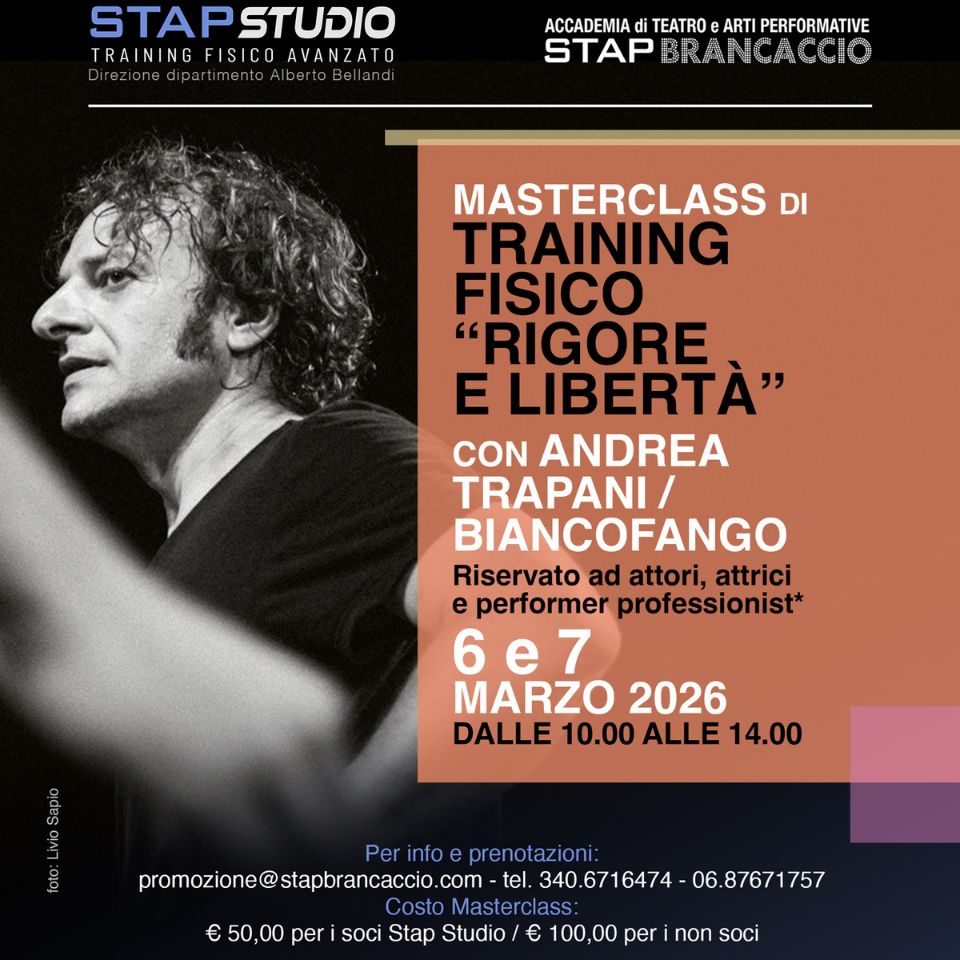 MASTERCLASS INTENSIVA CON ANDREA TRAPANI/BIANCOFANGO